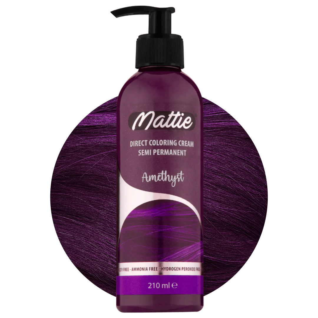 Mattie Amethyst - Crème de coloration directe semi-permanente vegan 210 ml
