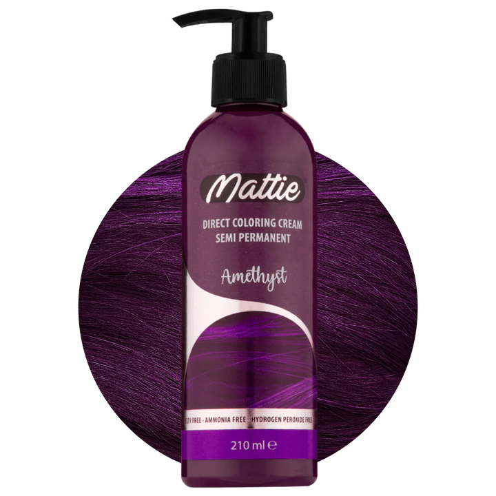 Mattie Amethyst - Crème de coloration directe semi-permanente vegan 210 ml