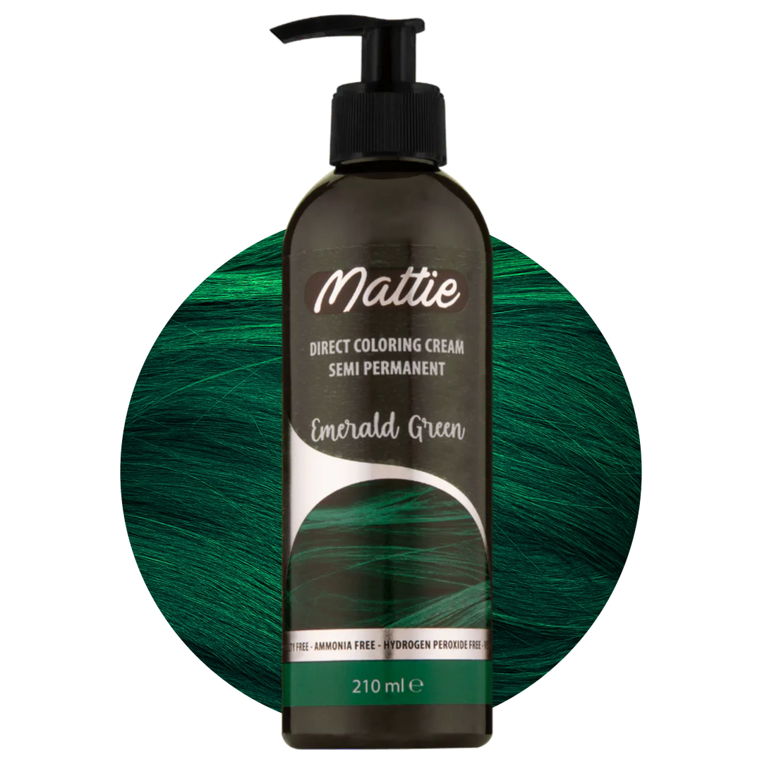 Mattie Emerald Green - Crème de coloration directe semi-permanente vegan 210 ml