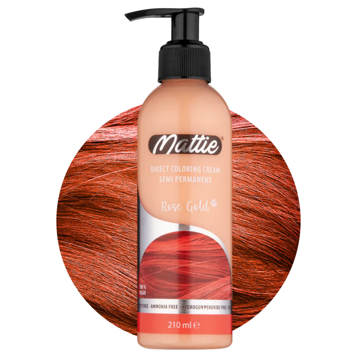 Mattie Rose Gold - Vegan semi-permanente directe haarkleurcrème 210 ml
