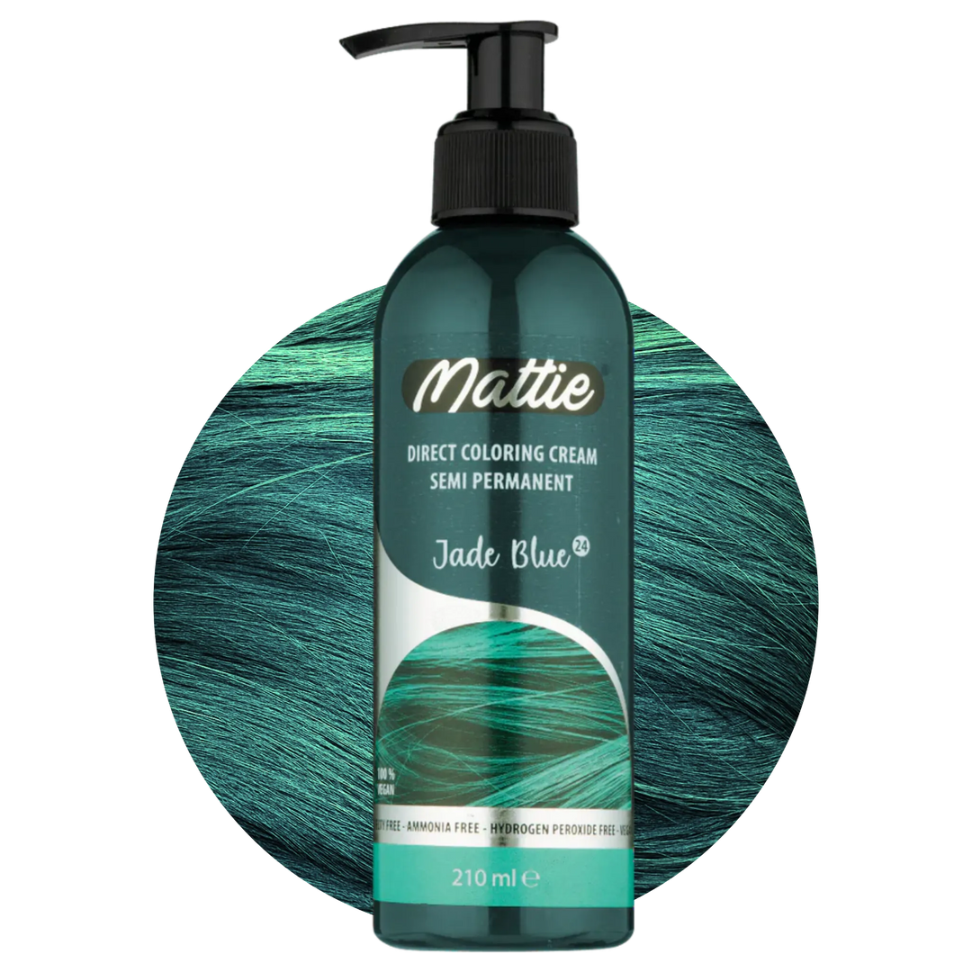 Mattie Jade Blue - Crème de coloration directe semi-permanente vegan 210 ml