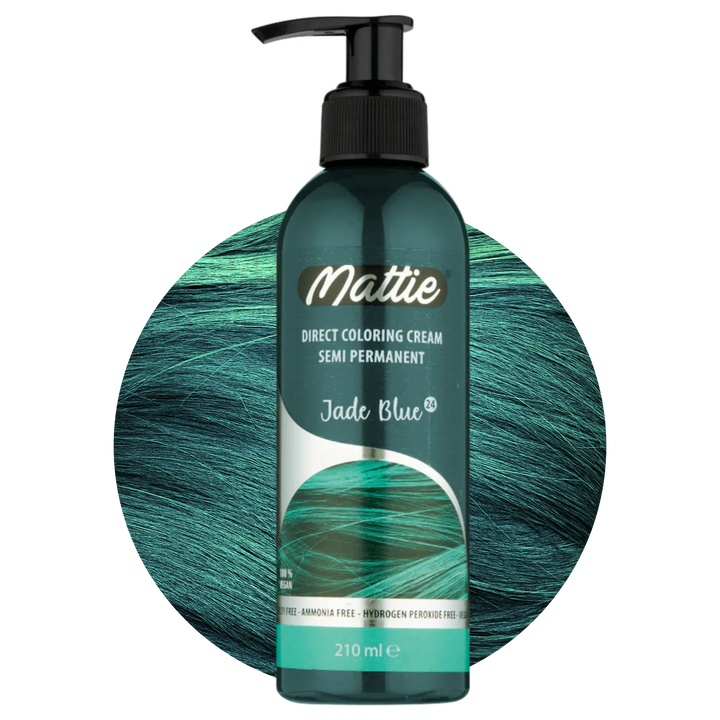 Mattie Jade Blue - Crème de coloration directe semi-permanente vegan 210 ml