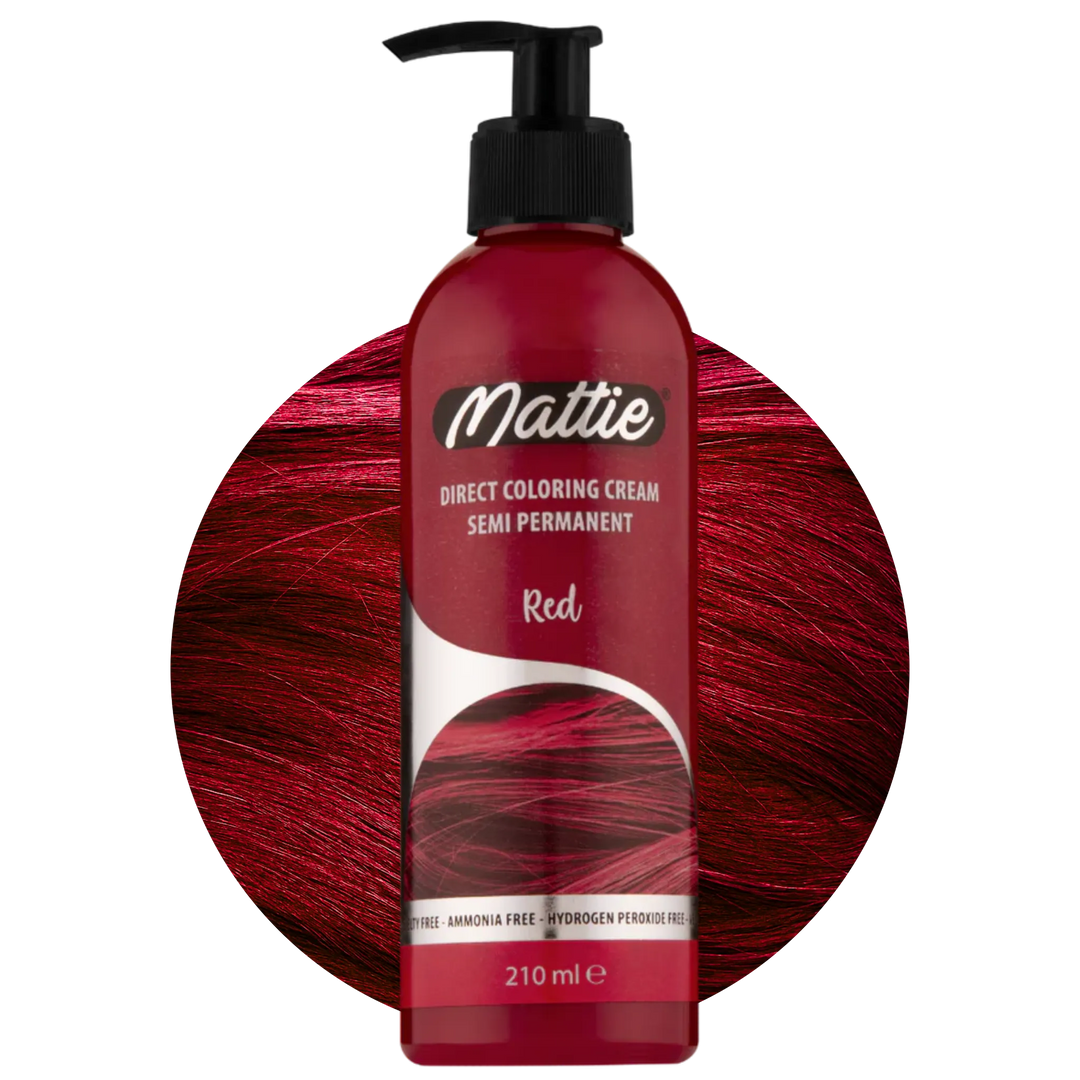 Mattie Red - Vegan semi-permanente directe haarkleurcrème 210 ml