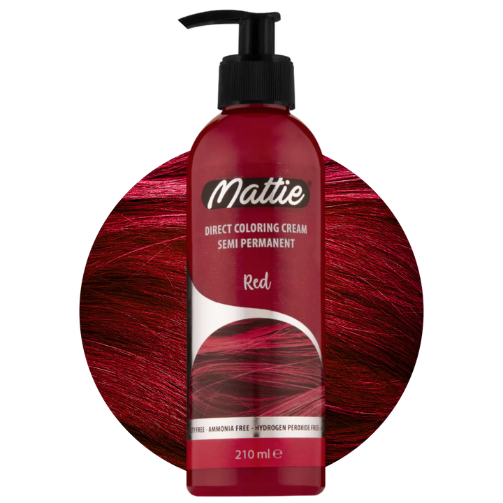 Mattie Red - Vegan semi-permanente directe haarkleurcrème 210 ml