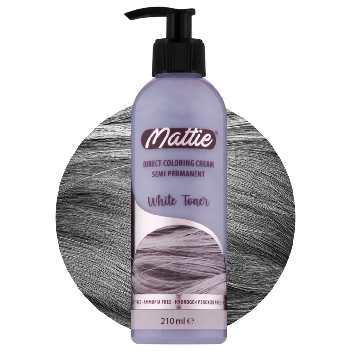 Mattie White Toner - Vegan semi-permanente directe haarkleurcrème 210 ml