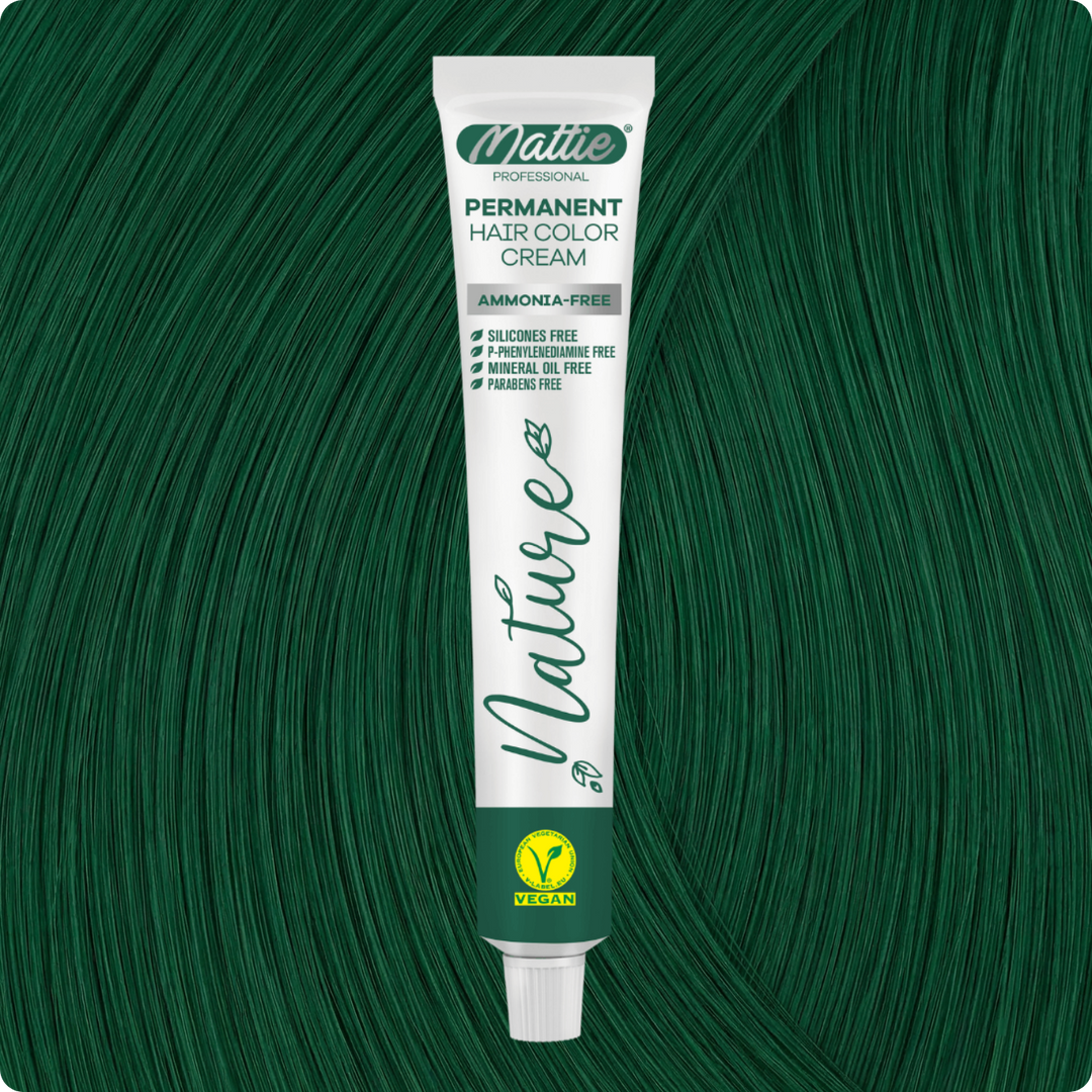 Mattie Professional Nature (0.13) Emerald Green - Crème de coloration permanente vegan 60 ml