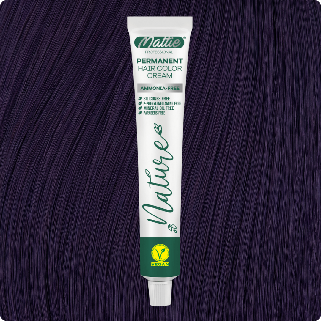 Mattie Professional Nature (0.22) Midnight Violet - Crème de coloration permanente vegan 60 ml
