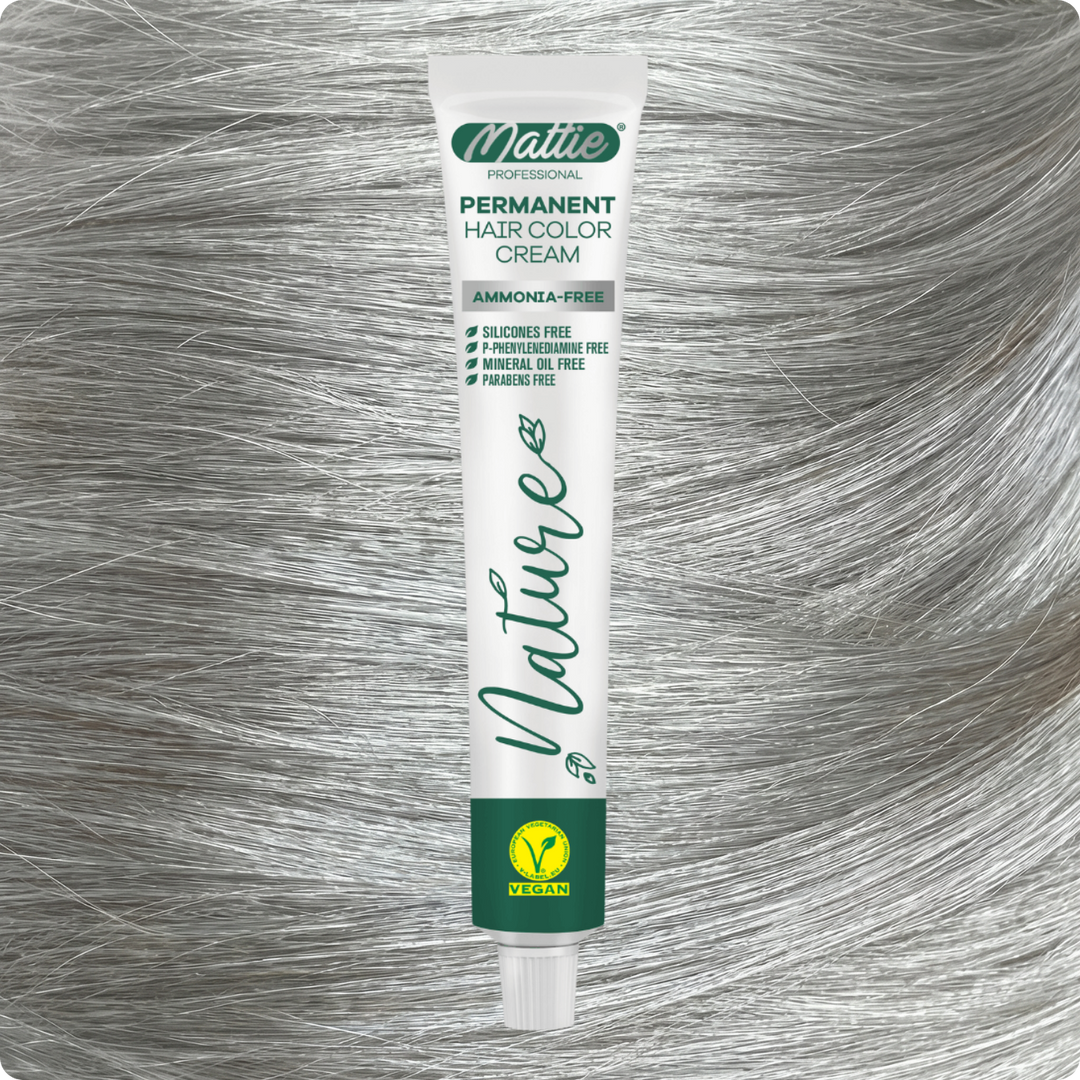 Mattie Professional Nature (10.1) Ash Platinum - Crème de coloration permanente vegan 60 ml