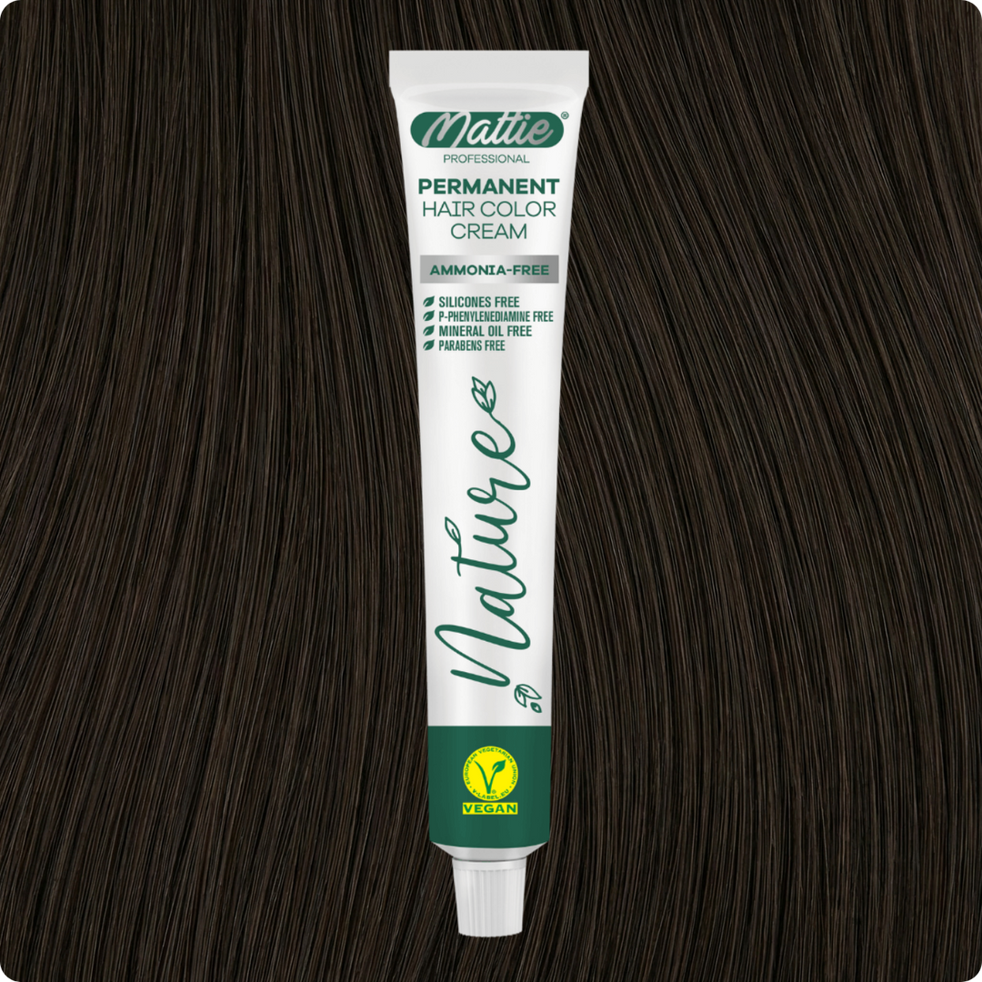 Mattie Professional Nature (4.77) Mocha - Crème de coloration permanente vegan 60 ml