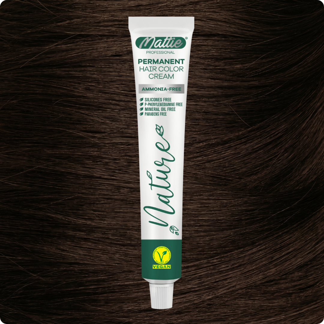 Mattie Professional Nature (5.0) Intense Light Brown - Crème de coloration permanente vegan 60 ml