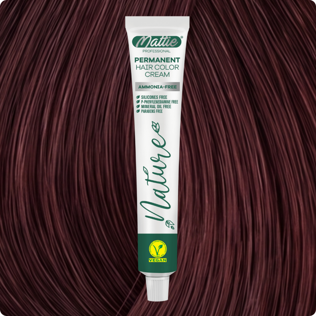 Mattie Professional Nature (5.66) Wine Red - Crème de coloration permanente vegan 60 ml
