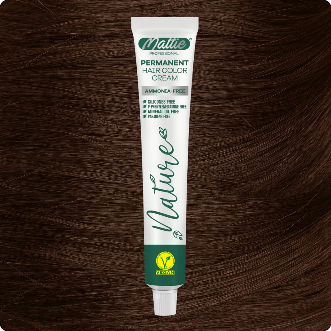Mattie Professional Nature (6.35) Chocolate Caramel - Crème de coloration permanente vegan 60 ml