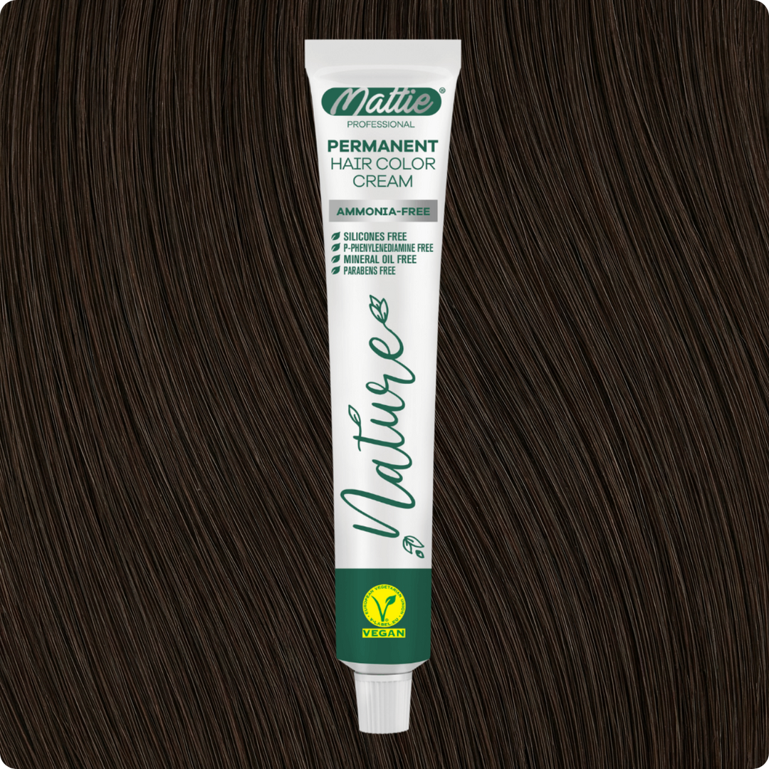 Mattie Professional Nature (6.78) Brunet Beige - Crème de coloration permanente vegan 60 ml