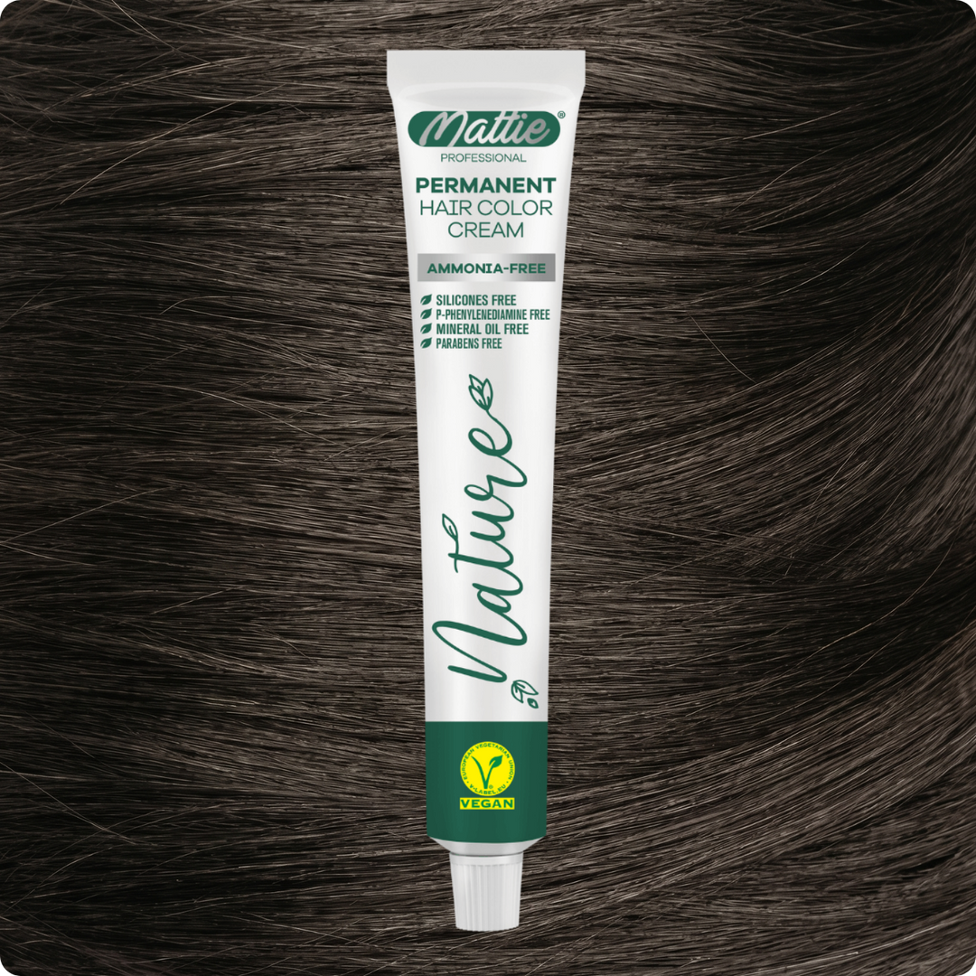 Mattie Professional Nature (7.11) Extra Ash Blonde - Vegan permanente haarkleurcrème 60 ml