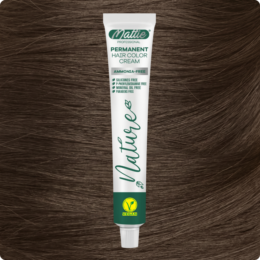 Mattie Professional Nature (7.71) Blonde Ash Brown - Crème de coloration permanente vegan 60 ml