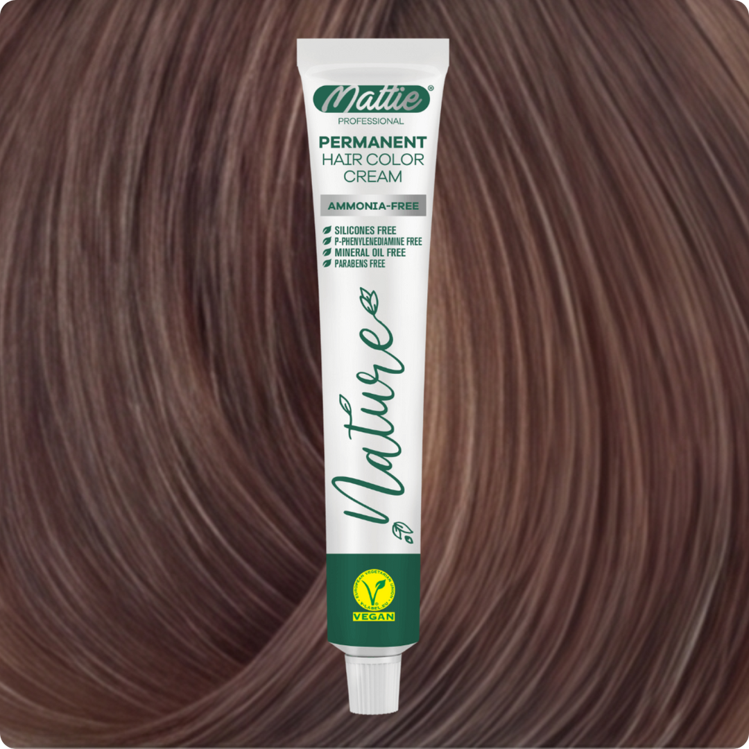 Mattie Professional Nature (7.8) Blonde Sand Beige - Crème de coloration permanente vegan 60 ml