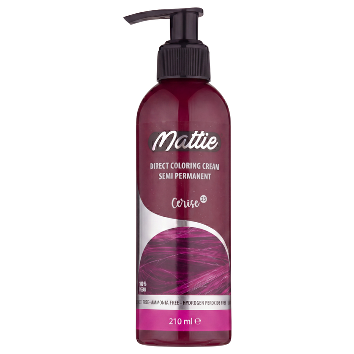 Mattie Cerise - Vegan semi-permanente directe haarkleurcrème 210 ml