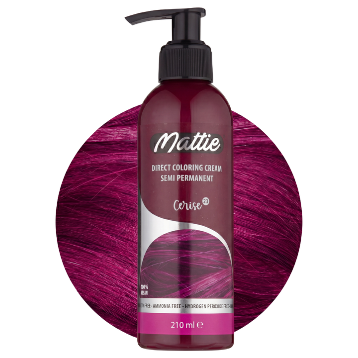 Mattie Cerise - Vegan semi-permanente directe haarkleurcrème 210 ml