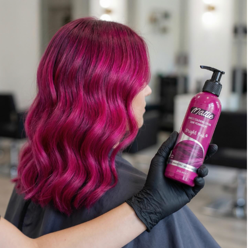Mattie Bright Pink - Vegan semi-permanente directe haarkleurcrème 210 ml