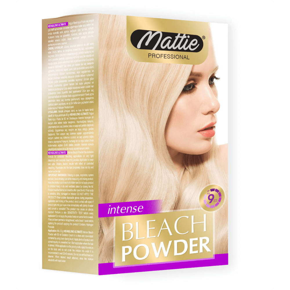 Mattie Poudre décolorante bleue 30 g + peroxyde d'hydrogène 12 % 60 ml