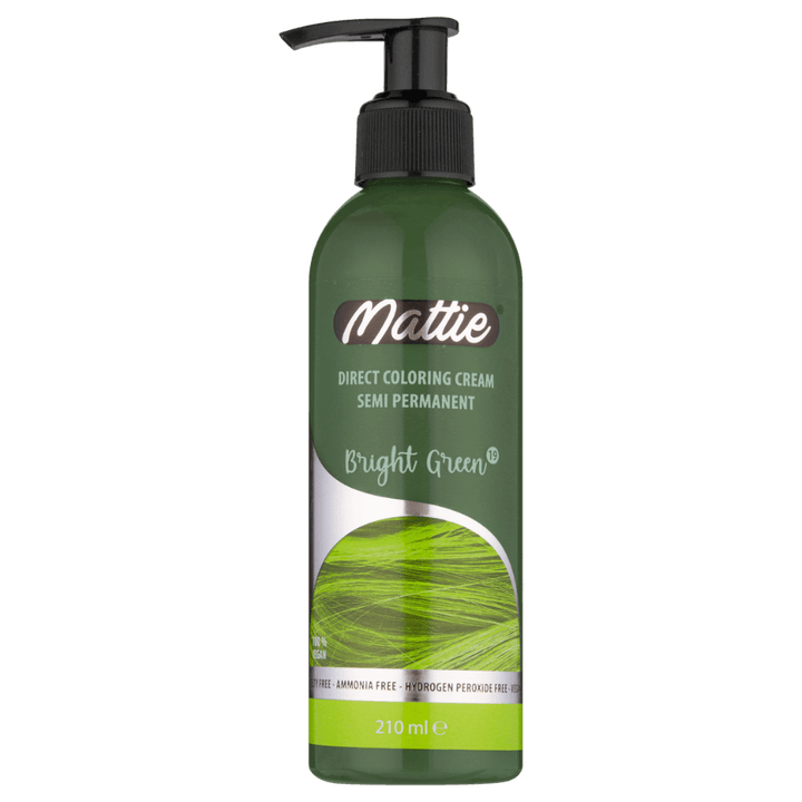 Mattie Bright Green - Crème de coloration directe semi-permanente vegan 210 ml