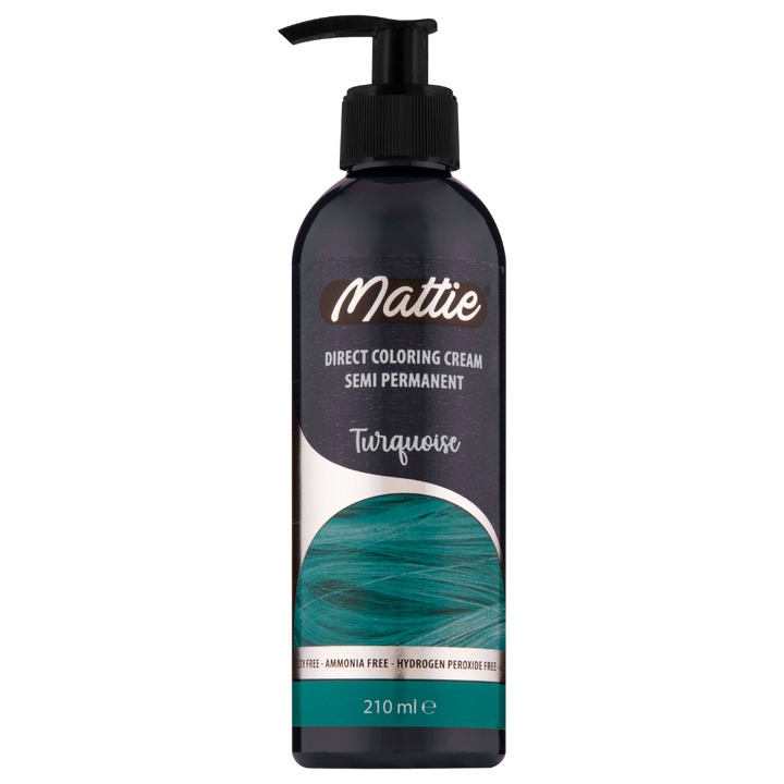 Mattie Turquoise - Vegan semi-permanente directe haarkleurcrème 210 ml