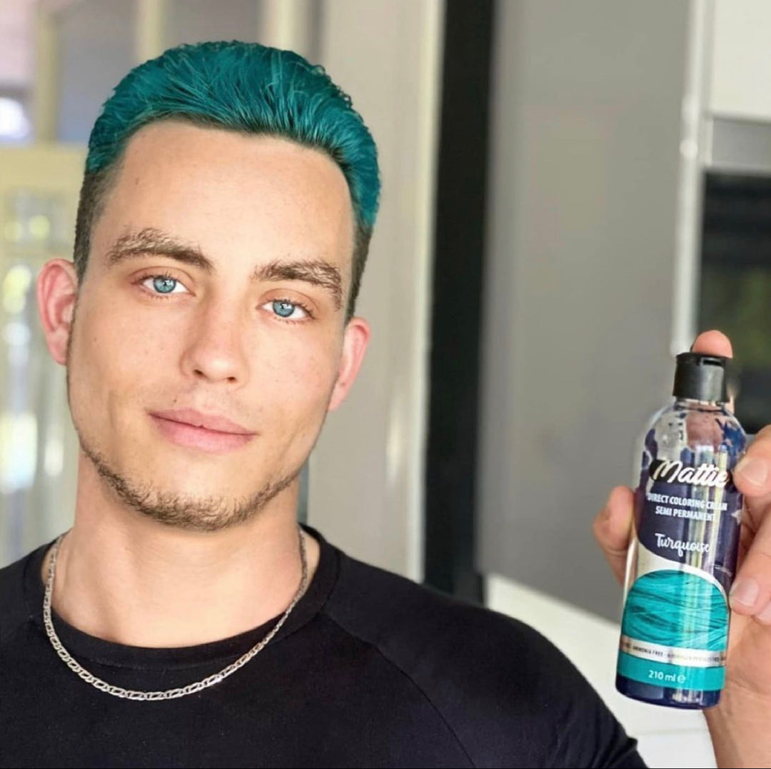 Mattie Turquoise - Vegan semi-permanente directe haarkleurcrème 210 ml